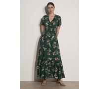Apricot Women's Watercolour Floral Maxi Dress in Green | Size: 8