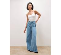 Apricot Women's Zana Wide Leg Jeans in Blue | Size: 8 Apricot Blue 8