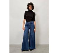 Apricot Women's Zana Wide Leg Jeans in Blue | Size: 28 Apricot Blue 28