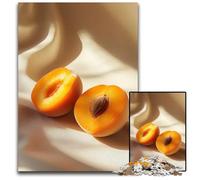 Apricots on Fabric 1000 Pieces Puzzles for Adults Jigsaw Puzzles Brain Challenge Game for Teenagers & Family Interaction 1000 PCS(38x26cm)