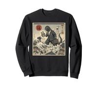 April 15 Tax Monster Kaiju Accountant Wave Scene Sweatshirt