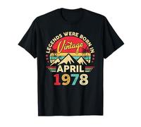 April 1978 Retro Sunset Classic 48-Year-Old 48th Birthday T-Shirt
