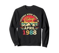 April 1988 Retro Sunset Classic 38-Year-Old 38th Birthday Sweatshirt