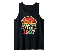 April 1997 Retro Sunset Classic 29-Year-Old 29th Birthday Tank Top