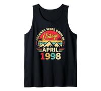 April 1998 Retro Sunset Classic 28-Year-Old 28th Birthday Tank Top