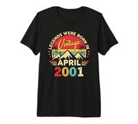 April 2001 Retro Sunset Classic 25-Year-Old 25th Birthday Premium T-Shirt