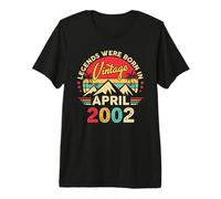 April 2002 Retro Sunset Classic 24-Year-Old 24th Birthday Premium T-Shirt