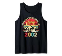 April 2002 Retro Sunset Classic 24-Year-Old 24th Birthday Tank Top