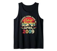 April 2009 Retro Sunset Classic 17-Year-Old 17th Birthday Tank Top