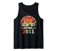 April 2011 Retro Sunset Classic 15-Year-Old 15th Birthday Tank Top