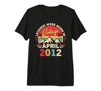 April 2012 Retro Sunset Classic 14-Year-Old 14th Birthday Premium T-Shirt