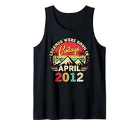 April 2012 Retro Sunset Classic 14-Year-Old 14th Birthday Tank Top