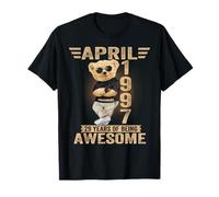 April 29th Birthday Men Women 1997 Awesome Teddy Bear T-Shirt