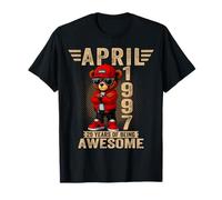 April 29th Birthday Men Women 1997 Awesome Teddy Bear T-Shirt