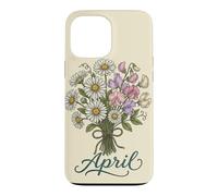 April Birth Flower Daisy & Sweet Pea Birthday Case for iPhone 13 Pro Max