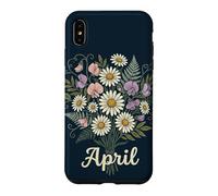 April Birth Flower Daisy & Sweet Pea Birthday Case for iPhone XS Max