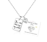 April Birthstone Necklace Adjustable Sterling Silver Heart Crystal Necklace for Women April Birthday Gifts for Women Birthstone Jewellery Gift for Love Mom Sister Daughter Friends