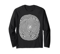 April Fool Optical Illusion Duck Psychedelia Spiral Long Sleeve T-Shirt