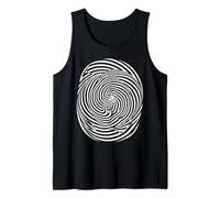 April Fool Optical Illusion Duck Psychedelia Spiral Tank Top