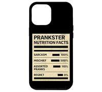 April Fool Prankster Nutrition Facts Funny Mischief Sarcasm Case for iPhone 12 Pro Max