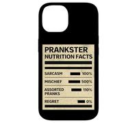 April Fool Prankster Nutrition Facts Funny Mischief Sarcasm Case for iPhone 14