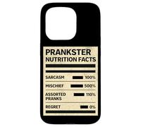 April Fool Prankster Nutrition Facts Funny Mischief Sarcasm Case for iPhone 15 Pro