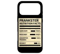April Fool Prankster Nutrition Facts Funny Mischief Sarcasm Case for iPhone 17 Pro Max