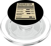 April Fool Prankster Nutrition Facts Funny Mischief Sarcasm PopSockets PopGrip for MagSafe