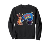 April Fools Day Prankster Bunny Magic Hat Rabbit Sweatshirt