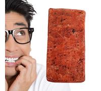 April Fools Sponge Bricks - Soft Foam Construction Prop, Trick Brick Prank Accessory, Non Slip Horror Theme Toy | Easy Setup Surprise For Celebrations Halloween Comedy And Lighthearted Entertainment