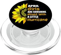 April Girls Are Sunshine Mixed With A Little Hurricane Funny PopSockets PopGrip for MagSafe