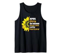 April Girls Are Sunshine Mixed With A Little Hurricane Funny Tank Top