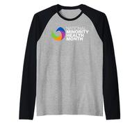 April is National Minority Health Month Raglan Baseball Tee