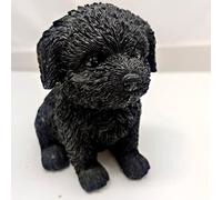 April Selection Shih Tzu Dog Gift Statue Ornament, Garden Statue, Little Shih Tzu Dog Statue, Black