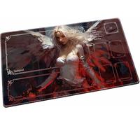 April Space Playmat for MTG & TCG，24x14 inches(Shining Angel1)