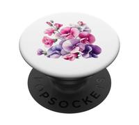 April Sweet Pea Birth Flower Botanical Bloom PopSockets Adhesive PopGrip