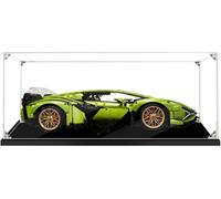 APRILA Acrylic Display Case for Lamborghini Sián FKP 37 Race Car, 62CM x 30CM x 20CM, Transparent Dustproof Box