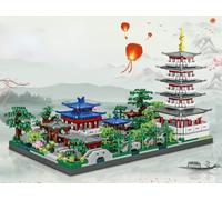 APRILA Chinese Architecture Micro Building Blocks for Hangzhou West Lake, Famous Architecture Model Building Block Set (3180pcs) Micro Mini Bricks Toys Gifts for Kids and Adults