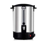 Aprilhp Commercial Electric Hot Water Boiler and Warmer, Stainless Steel Insulated Barrel Double Walled Beverage Dispenser with Spigot for Hot Water Milk Tea Coffee Juice, Home Party Use