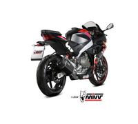 Mivv 2x1 Sr-1 Aprilia Rs 457 2024-2025 Homologated Full Line System Silver Homologated