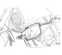 Aprilia Pegaso 650 Engine Guard - Black BY HEPCO & BECKER (1996)