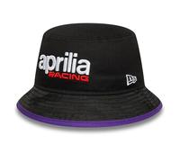 Aprilia Racing MotoGP Bucket Hat, Black with Purple Trim, Official 2025 Merchandise (UK, Alpha, M, Black)