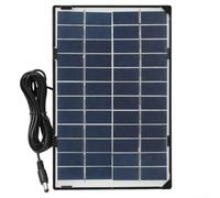 Aprilsunnyzone 15W 12V Solar Panel Polycrystalline Battery Charger With DC5521 Interface For Garden Light RV Boat Car Outdoor Solar Power System