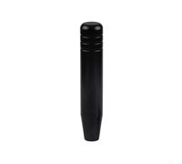 Aprilsunnyzone 18cm Aluminum Alloy Gear Shift Knob for Manual Cars Comfortable Ergonomic Grip Fits Round Gear Levers 8mm 10mm and 12mm Diameter for General Use (Black)