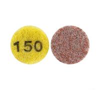 Aprilsunnyzone 1inch Emery Polishing Pad For Wet Or Dry Use On For Granite, Jadeite, Marble, Concrete, Suitable For Grinding, Honing And Polishing Surfaces(Grit 150)