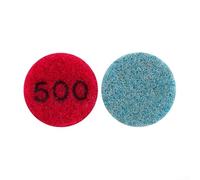 Aprilsunnyzone 1inch Emery Polishing Pad For Wet Or Dry Use On For Granite, Jadeite, Marble, Concrete, Suitable For Grinding, Honing And Polishing Surfaces(Grit 500)