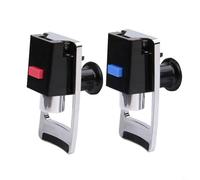 Aprilsunnyzone 1Pair Replacement Water Dispenser Faucets,Water Cooler Faucet,Push Style Water Dispenser Spigot,Cold And Hot Water Spigot With Child Safety Lock