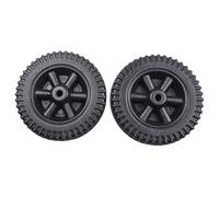 Aprilsunnyzone 2 Pcs BBQ Grill Wheel,Plastic,Grill Wheels Replacement For Charbroil Gas Grills For Multi-functional Barbecue Grills Replacement Parts(Black)