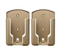 Aprilsunnyzone 2 Piece Remote Control Wall Mount For TV Stereo Air Conditioner Remote Storage With No Drill Mounting(gold)