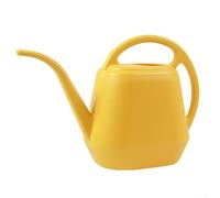 Aprilsunnyzone 2L Capacity Garden Watering Can, Ergonomic Handle and Long Spout for Effortless Watering of Potted Plants and Hanging Baskets (Yellow)